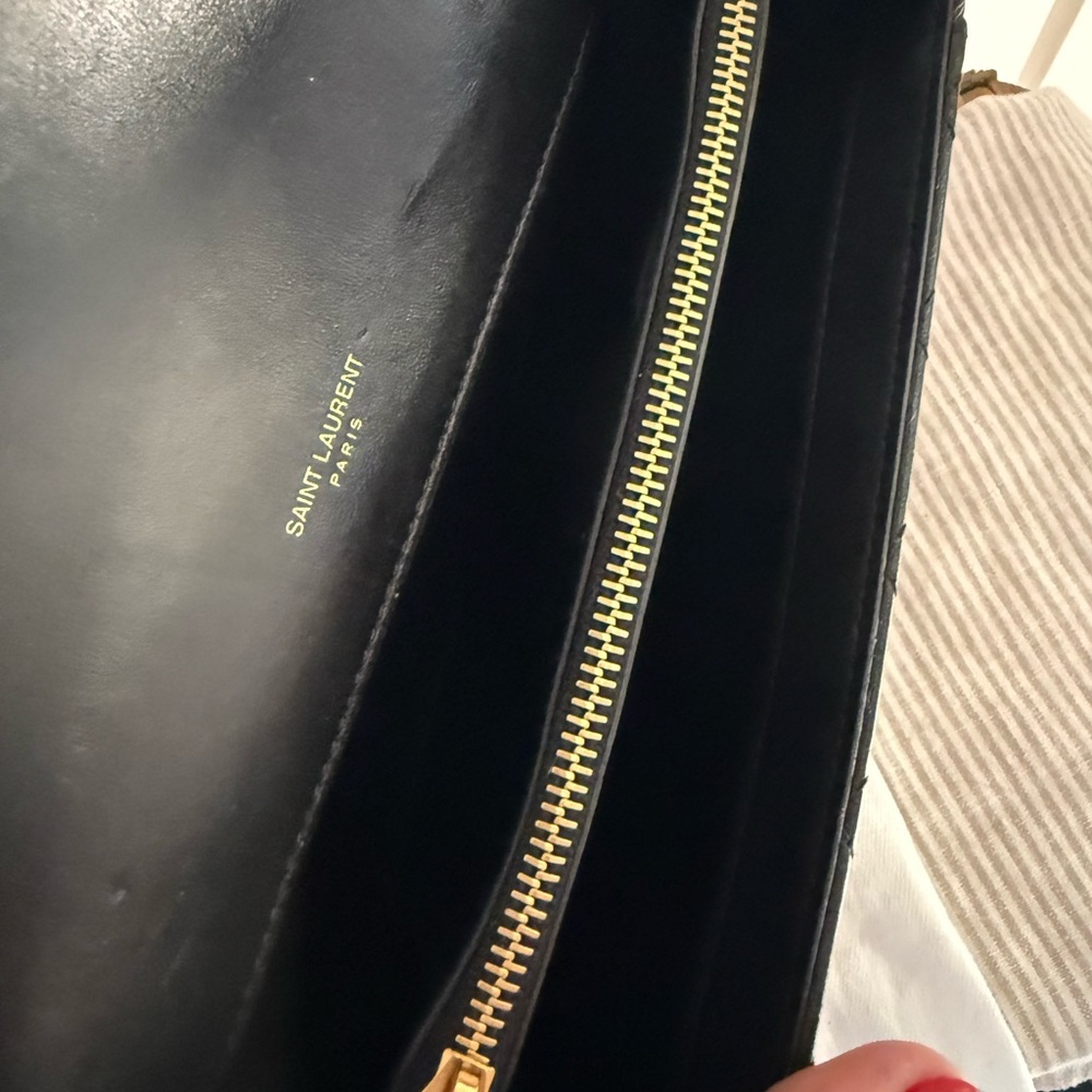 Saint Laurent Gaby Black Quilted Leather Shoulder Bag - Picture 13 of 16